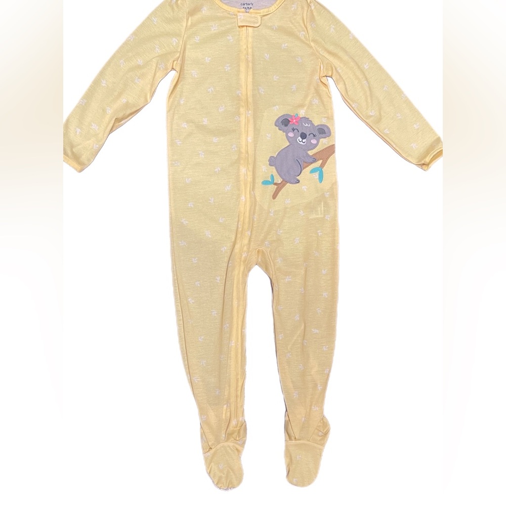 Cater’s Yellow Koala Footie Pajamas 5T